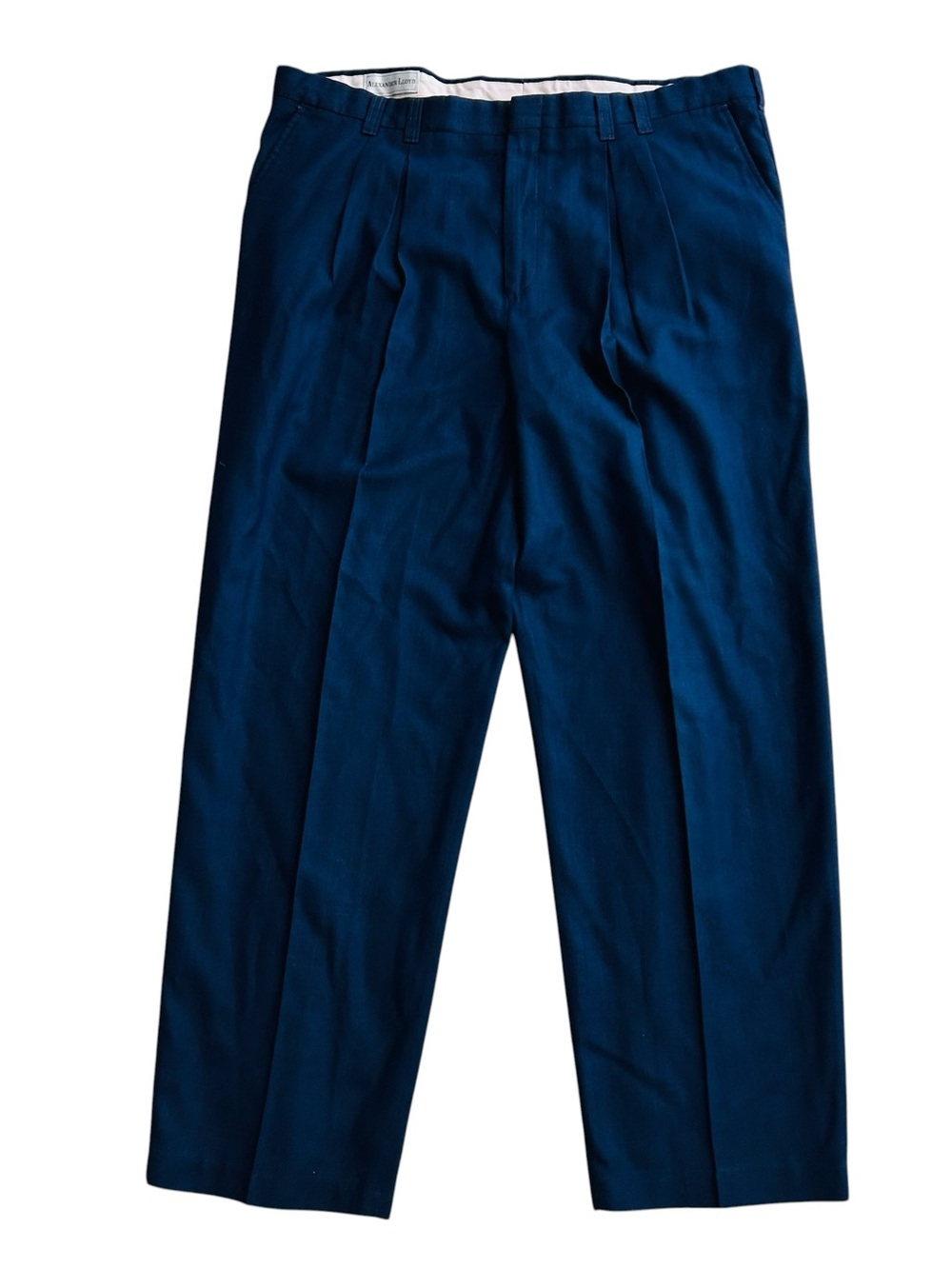 Vtg Alexander Lloyd Men’s Classic Casual Pleated Trousers Size 42x32